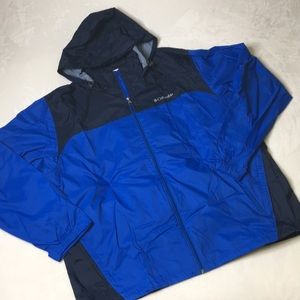 EUC Columbia men’s hooded packable windbreaker